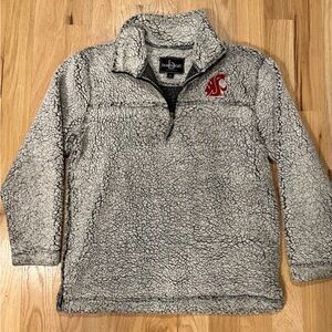 WSU Women’s large Sherpa Quarter Zip Pullover Jacket